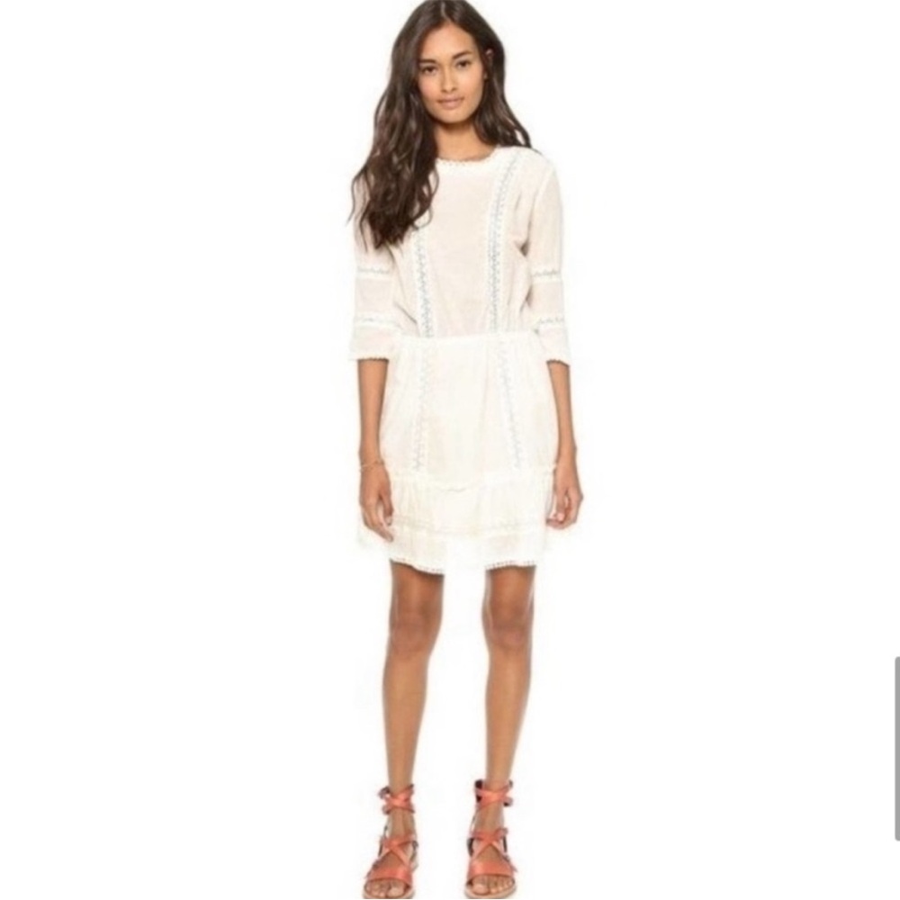 Annie Bing embroidered dress -excellent preowned condition- size Small - Picture 4 of 15